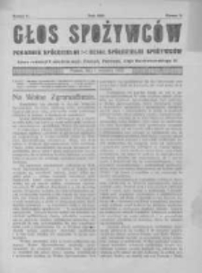 Głos Spożywców. 1922. Nr9