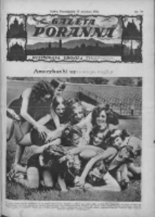 Gazeta Poranna:ilustrowana kronika tygodniowa 1926.09.13 Nr79