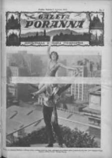 Gazeta Poranna:ilustrowana kronika tygodniowa 1927.01.01 Nr1