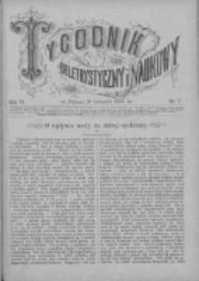 Tygodnik Beletrystyczny i Naukowy 1885.11.15 R.6 Nr7