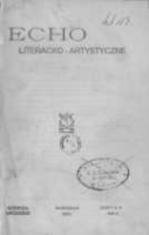 Echo Literacko-Artystyczne. 1913 R.2 nr8-9