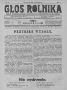 Głos Rolnika. Organ Chrześcijańsko-Narodowego Stronnitwa Rolniczego. R. I. 1921. Nr. 9