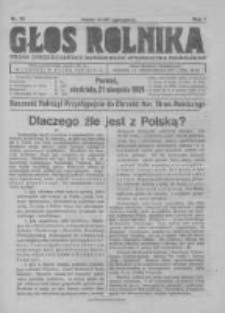 Głos Rolnika. Organ Chrześcijańsko-Narodowego Stronnictwa Rolniczego. R. I. 1921. Nr16