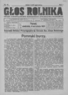 Głos Rolnika. Organ Chrześcijańsko-Narodowego Stronnitwa Rolniczego. R. I. 1921. Nr. 18