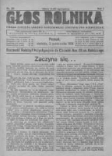 Głos Rolnika. Organ Chrześcijańsko-Narodowego Stronnitwa Rolniczego. R. I. 1921. Nr. 22