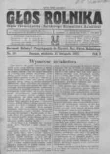 Głos Rolnika. Organ Chrześcijańsko-Narodowego Stronnictwa Rolniczego. R. I. 1921. Nr28