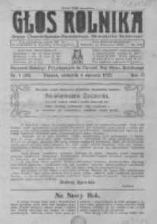 Głos Rolnika. Organ Chrześcijańsko-Narodowego Stronnitwa Rolniczego. R. II. 1922. Nr. 1