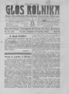 Głos Rolnika. Organ Chrześcijańsko-Narodowego Stronnitwa Rolniczego. R. II. 1922. Nr. 25