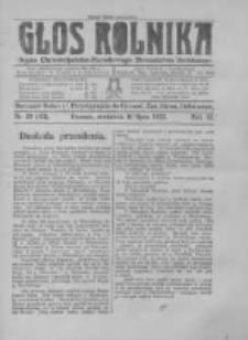 Głos Rolnika. Organ Chrześcijańsko-Narodowego Stronnictwa Rolniczego. R. II. 1922. Nr29