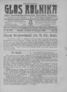 Głos Rolnika. Organ Chrześcijańsko-Narodowego Stronnictwa Rolniczego. R. II. 1922. Nr33