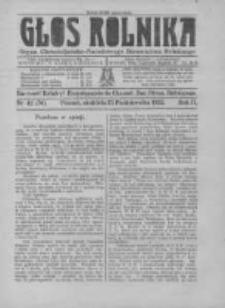 Głos Rolnika. Organ Chrześcijańsko-Narodowego Stronnictwa Rolniczego. R. II. 1922. Nr42