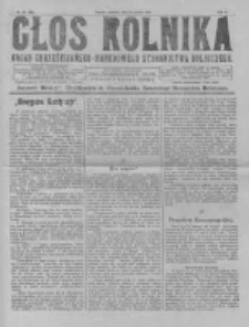 Głos Rolnika. Organ Chrześcijańsko-Narodowego Stronnictwa Rolniczego. R. II. 1922. Nr50