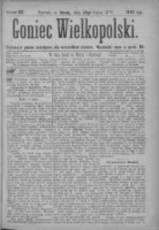 Goniec Wielkopolski: najtańsze pismo codzienne dla wszystkich stanów 1877.07.25 Nr121