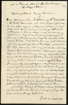 List Ręczyńskiego Jerzego do NN