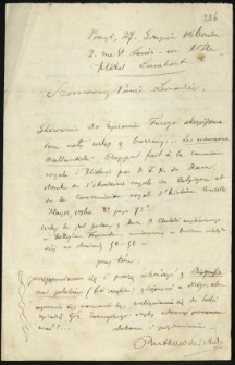 List od Rutkowskiego Antoniego