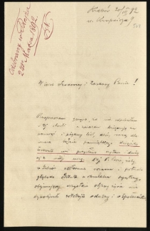 List od Szubińskiego Bronisława