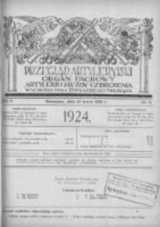 Przegląd Artyleryjski: organ fachowy artylerji i służby uzbrojenia 1924.03.15 R.2 Nr3