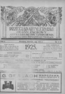 Przegląd Artyleryjski: organ fachowy artylerji i służby uzbrojenia 1925 kwiecień maj R.3 Nr4/5