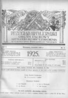 Przegląd Artyleryjski: organ fachowy artylerji i służby uzbrojenia 1925 wrzesień R.3 Nr9