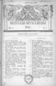 Przegląd Artyleryjski 1926 styczeń R.4 Nr1