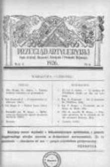 Przegląd Artyleryjski: organ artylerji, marynarki, uzbrojenia i przemysłu wojennego 1926 czerwiec R.4 Nr6