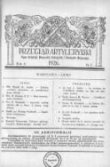 Przegląd Artyleryjski: organ artylerji, marynarki, uzbrojenia i przemysłu wojennego 1926 lipiec R.4 Nr7