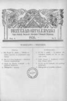 Przegląd Artyleryjski: organ artylerji, marynarki, uzbrojenia i przemysłu wojennego 1926 wrzesień R.4 Nr9