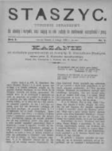 Staszyc: tygodnik obrazkowy dla oświaty i rozrywki, oraz mający na celu zachętę do zamiłowania oszczędności i pracy 1889.02.02 R.1 Nr5