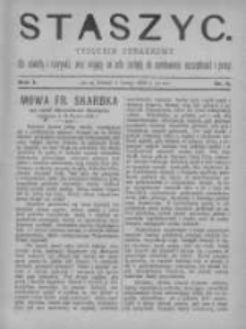 Staszyc: tygodnik obrazkowy dla oświaty i rozrywki, oraz mający na celu zachętę do zamiłowania oszczędności i pracy 1889.02.09 R.1 Nr6