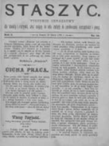 Staszyc: tygodnik obrazkowy dla oświaty i rozrywki, oraz mający na celu zachętę do zamiłowania oszczędności i pracy 1889.03.30 R.1 Nr13