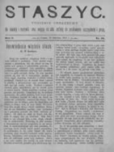 Staszyc: tygodnik obrazkowy dla oświaty i rozrywki, oraz mający na celu zachętę do zamiłowania oszczędności i pracy 1889.04.20 R.1 Nr16
