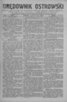 Orędownik Ostrowski: pismo na powiaty Ostrowski i Odolanowski oraz miast Ostrowa, Odolanowa, Sulmierzyc i Raszkowa 1932.07.22 R.81 Nr59