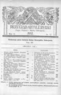 Przegląd Artyleryjski: organ artylerji i służby uzbrojenia 1932 grudzień R.10 T.15 Nr12