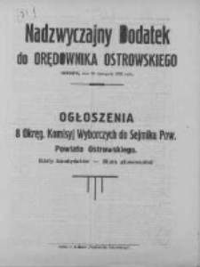 Dodatek do Orędownika Ostrowskiego i Odolanowskiego 1932.11.25