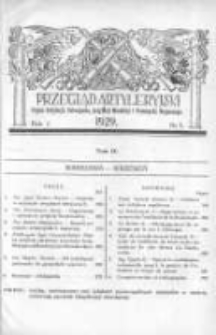 Przegląd Artyleryjski: organ artylerji, uzbrojenia, artylerji morskiej i przemysłu wojennego 1929 wrzesień R.7 T.9 Nr3