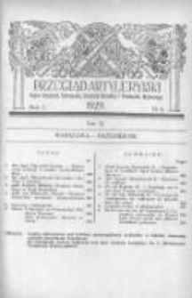 Przegląd Artyleryjski: organ artylerji, uzbrojenia, artylerji morskiej i przemysłu wojennego 1929 październik R.7 T.9 Nr4