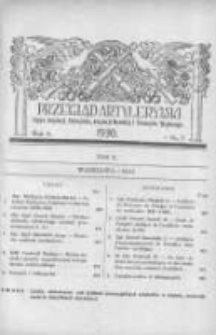 Przegląd Artyleryjski: organ artylerji, uzbrojenia, artylerji morskiej i przemysłu wojennego 1930 maj R.8 T.10 Nr5