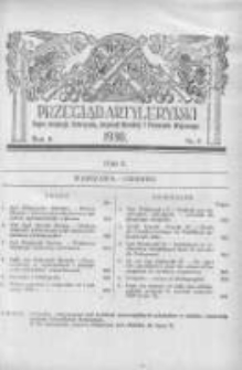 Przegląd Artyleryjski: organ artylerji, uzbrojenia, artylerji morskiej i przemysłu wojennego 1930 czerwiec R.8 T.10 Nr6