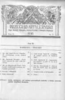 Przegląd Artyleryjski: organ artylerji, uzbrojenia, artylerji morskiej i przemysłu wojennego 1930 wrzesień R.8 T.11 Nr3