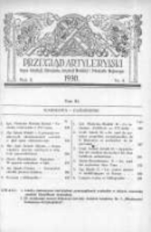 Przegląd Artyleryjski: organ artylerji, uzbrojenia, artylerji morskiej i przemysłu wojennego 1930 październik R.8 T.11 Nr4
