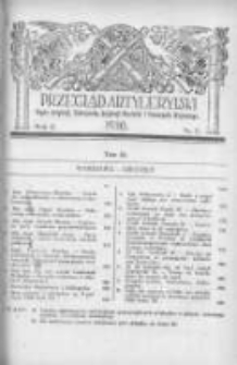 Przegląd Artyleryjski: organ artylerji, uzbrojenia, artylerji morskiej i przemysłu wojennego 1930 grudzień R.8 T.11 Nr6