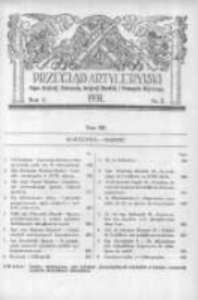 Przegląd Artyleryjski: organ artylerji, uzbrojenia, artylerji morskiej i przemysłu wojennego 1931 marzec R.9 T.12 Nr3