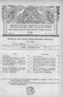 Przegląd Artyleryjski: organ artylerji, uzbrojenia, artylerji morskiej i przemysłu wojennego 1931 lipiec/sierpień R.9 T.13 Nr7/8