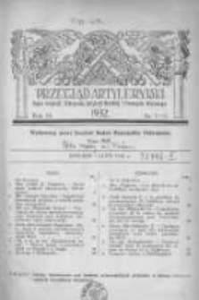 Przegląd Artyleryjski: organ artylerji, uzbrojenia, artylerji morskiej i przemysłu wojennego 1932 styczeń/luty R.10 T.14 Nr1/2
