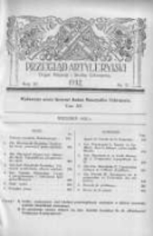 Przegląd Artyleryjski: organ artylerji i służby uzbrojenia 1932 wrzesień R.10 T.15 Nr9