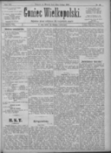 Goniec Wielkopolski: najtańsze pismo codzienne dla wszystkich stanów 1896.02.25 R.20 Nr46+dodatki
