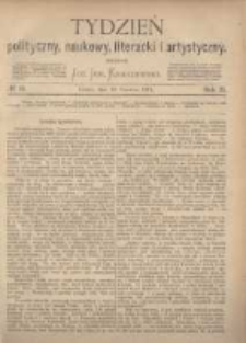 Tydzień Polityczny, Naukowy, Literacki i Artystyczny. 1871 R.2 nr25