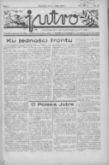 Jutro: organ Związku Weteranów Powstań Narodowych R.P. 1914/19: tygodnik poświęcony aktualnym zagadnieniom polskim, oparty na ideologji niepodległościowej i powstańczej Polski Zachodniej 1936.12.20 R.1 Nr16