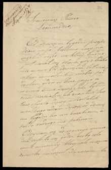 List od Uniszewskiego Marcelego