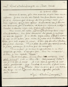 Zamoyski Andrzej do Seweryna Uruskiego